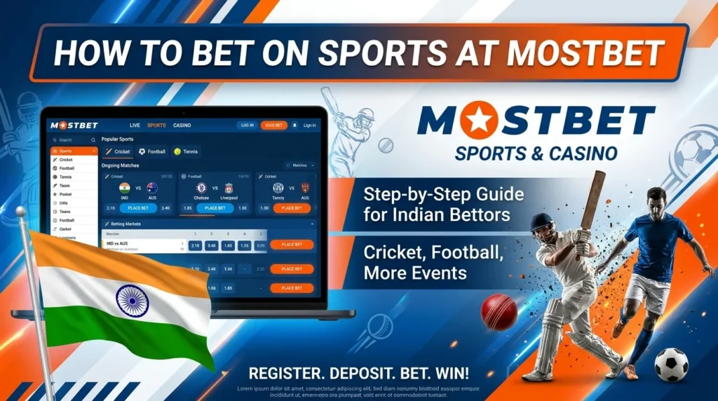 Ho to place a sports bet at Mostbet India